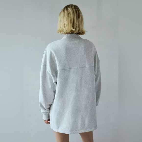 NWT Out From Under grey Mock Neck fleeced Pullover Sweatshirt size xs - Picture 4 of 9